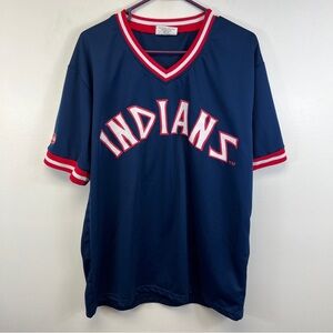 Cleveland Indians Retro Logo Throwback Jersey Jersey SGA Adult XL Blue